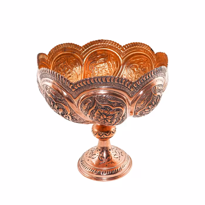 میوه خوری قلمزنی مدل هشتگرد کد 23p22-3f4