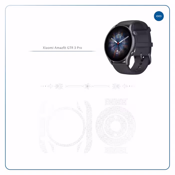 برچسب ماهوت طرح Gloss-Transparent مناسب برای ساعت هوشمند آمازفیت GTR 3 Pro