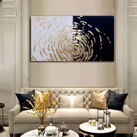 تابلو نقاشی ورق طلا مدل دکوراتیو کد 435