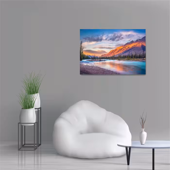 تابلو شاسی طرح طبیعت - دریاچه - کوهستان Nature Mountain Lake مدل NV0873