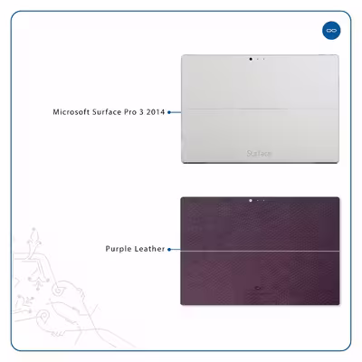برچسب پوششی ماهوت مدل Purple-Leather مناسب برای تبلت مایکروسافت Surface Pro 3 2014