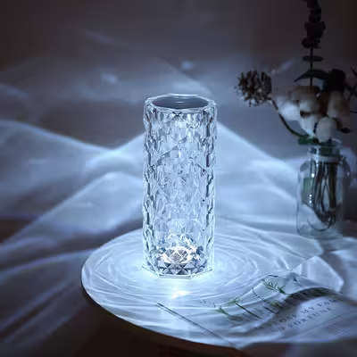 آباژور رومیزی مدل الماس رز
