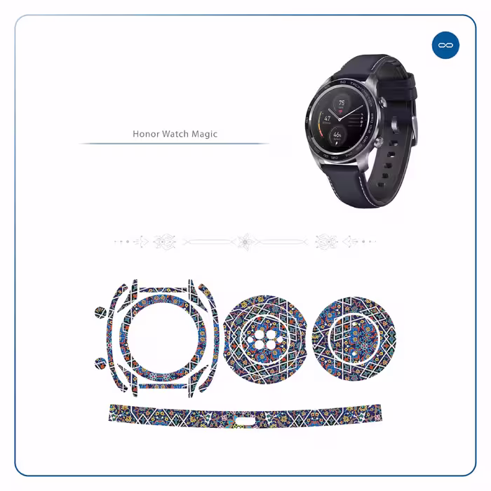برچسب ماهوت طرح Iran Tile6 مناسب برای ساعت هوشمند آنر watch magic