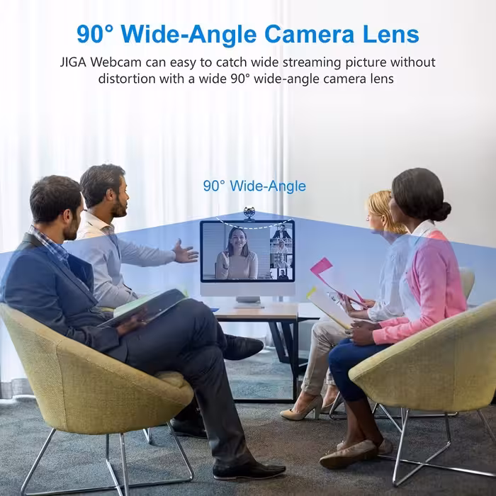 وب کم جیگا مدل Streaming with 3 Adjustable Ring Light