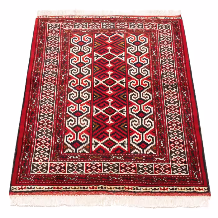 فرش دستباف قدیمی یک متری سی پرشیا کد 171830