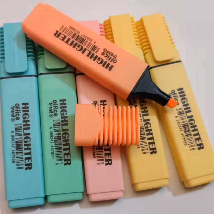 ماژیک علامت گذار مدل office مجموعه 6 عددی