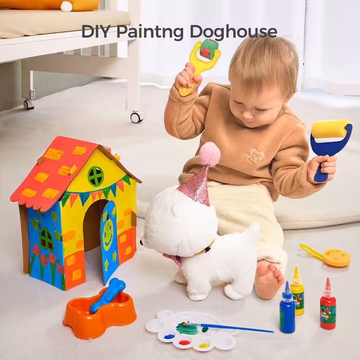 ربات توماما کیدز مدل TM-283 طرح سگ مجموعه 14 عددی