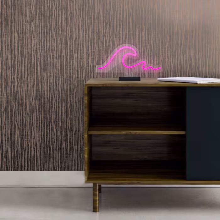 چراغ رومیزی ریموت دار مدل WAVE-GL_PN-GLASS