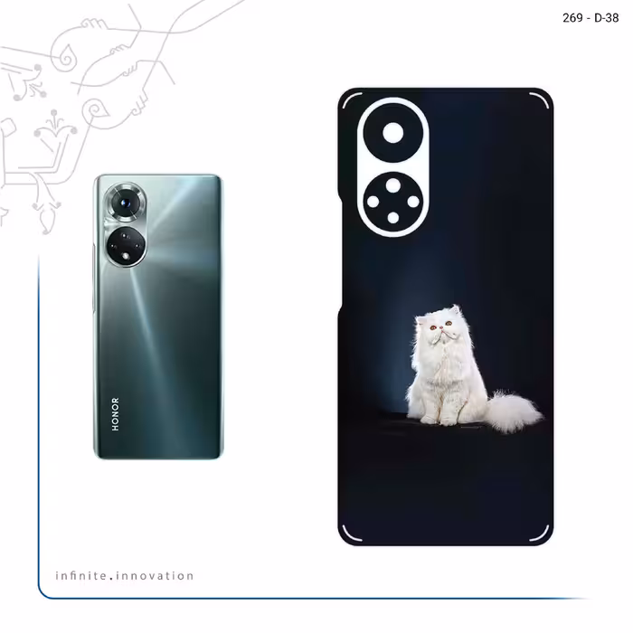 برچسب پوششی ماهوت مدل Persian_cat مناسب برای گوشی موبایل آنر 50
