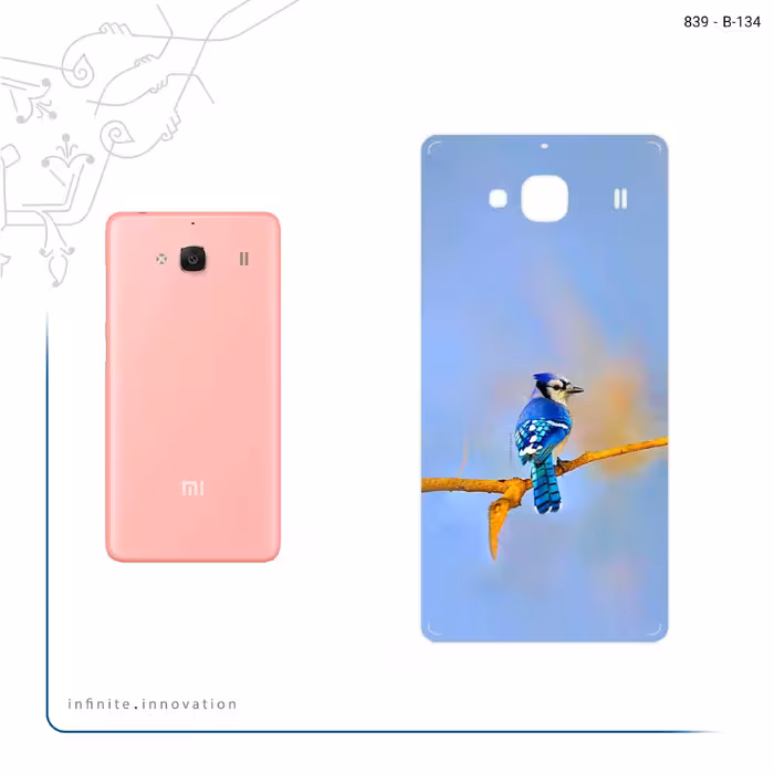 برچسب پوششی ماهوت مدل Cyanocitta cristata مناسب برای گوشی موبایل شیائومی Redmi 2