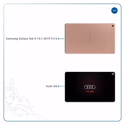 برچسب پوششی ماهوت مدل Audi AG مناسب برای تبلت سامسونگ Galaxy Tab A 10.1 2019 T515