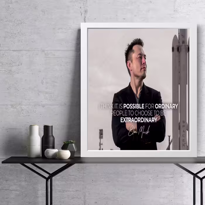 تابلو مدل انگیزشی Elon musk کدS1621-w