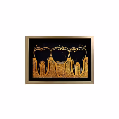 تابلو نقاشی اکریلیک طرح دندانپزشکی کد dec22