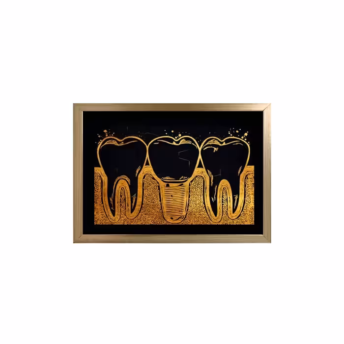 تابلو نقاشی اکریلیک طرح دندانپزشکی کد dec22
