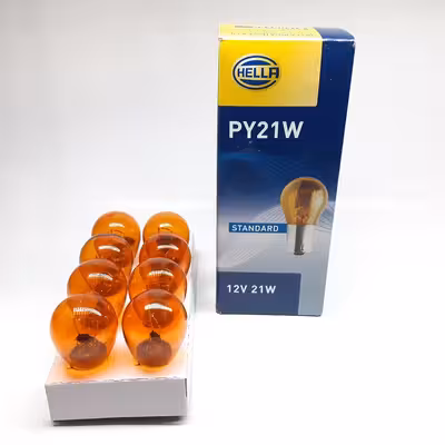لامپ خودرو هلا مدل PY21W بسته 10 عددی 