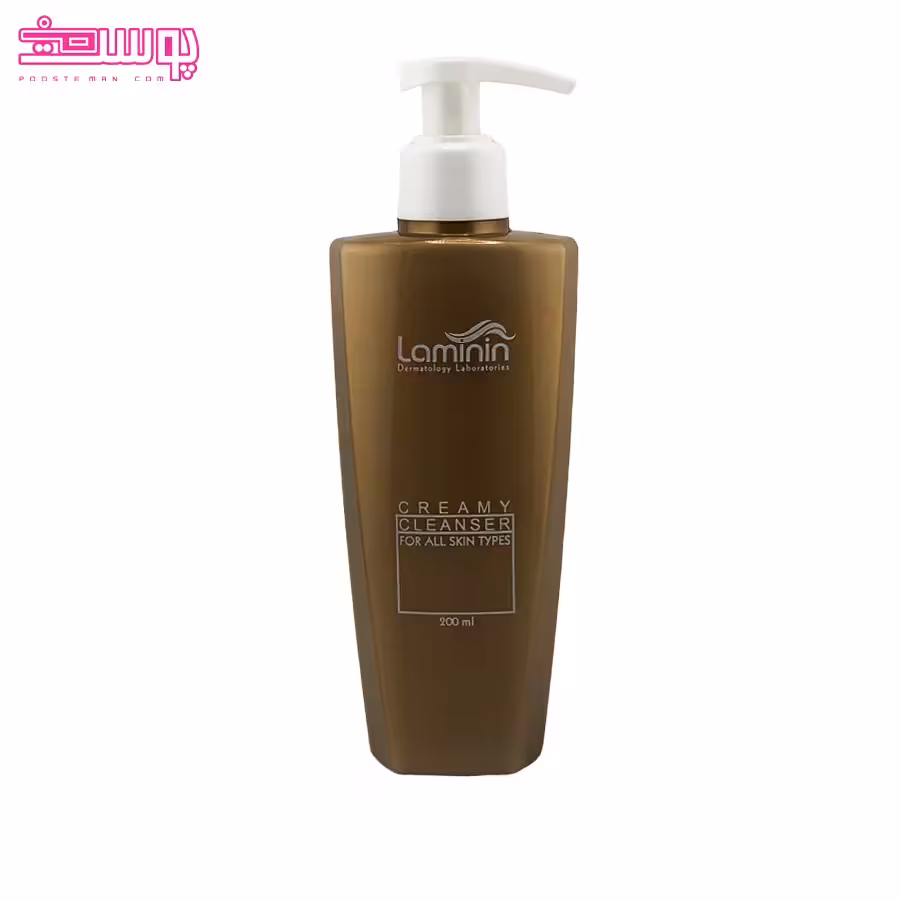 شوینده کرمی صورت و بدن لامینین حجم 200ml