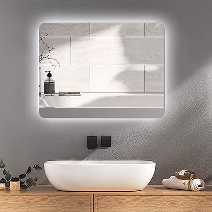 آینه سرویس بهداشتی آزالیا مدل بک لایت مستطیل MB5060 | کالا مکس