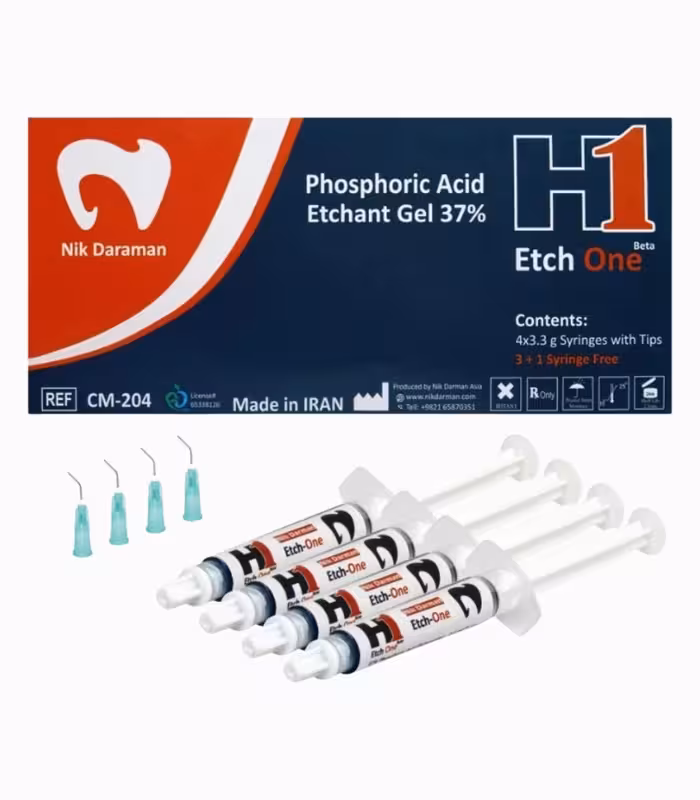 کیت ژل اسید اچ 37 % نیک درمان – NikDraman H1 Etchant Gel Kit