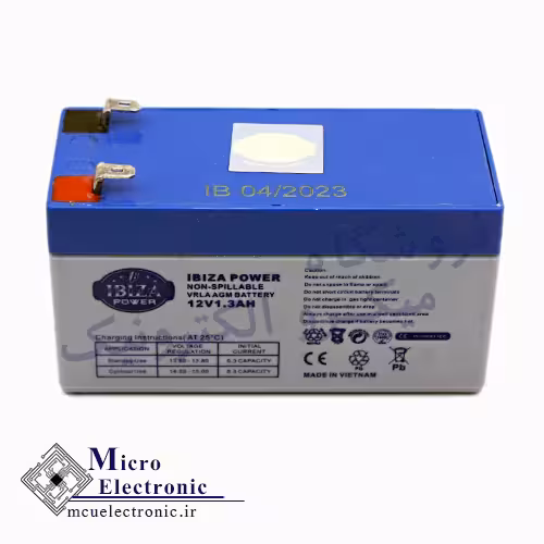 باتری سیلد اسید 12 ولت 1.3 آمپر