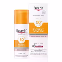 ضد آفتاب فلوئیدی ضد لک و یکنواخت کننده رنگ پوست اوسرین Eucerin مدل Pigment Conreol حجم 50 میل