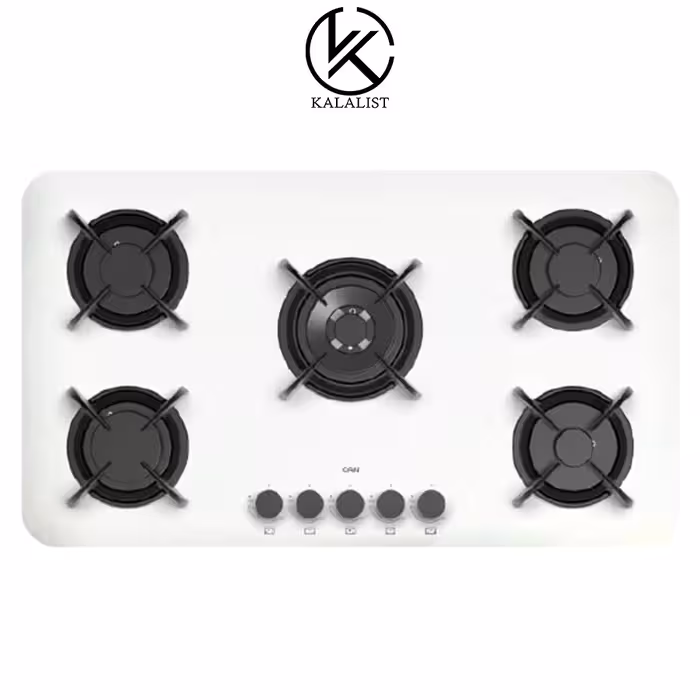 اجاق گاز شیشه ای کن مدل پاردیک (سفید)