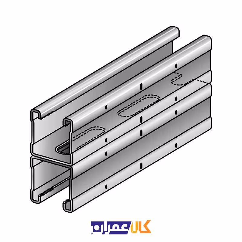 پروفیل گالوانیزه جی چنل دوبل 41*41