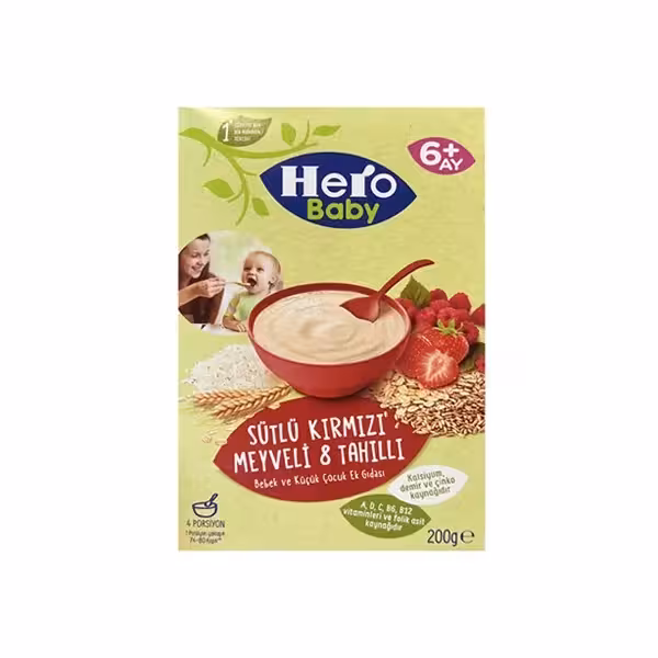سرلاک 8 غله کودک هیروبیبی Hero Baby وزن 200 گرم