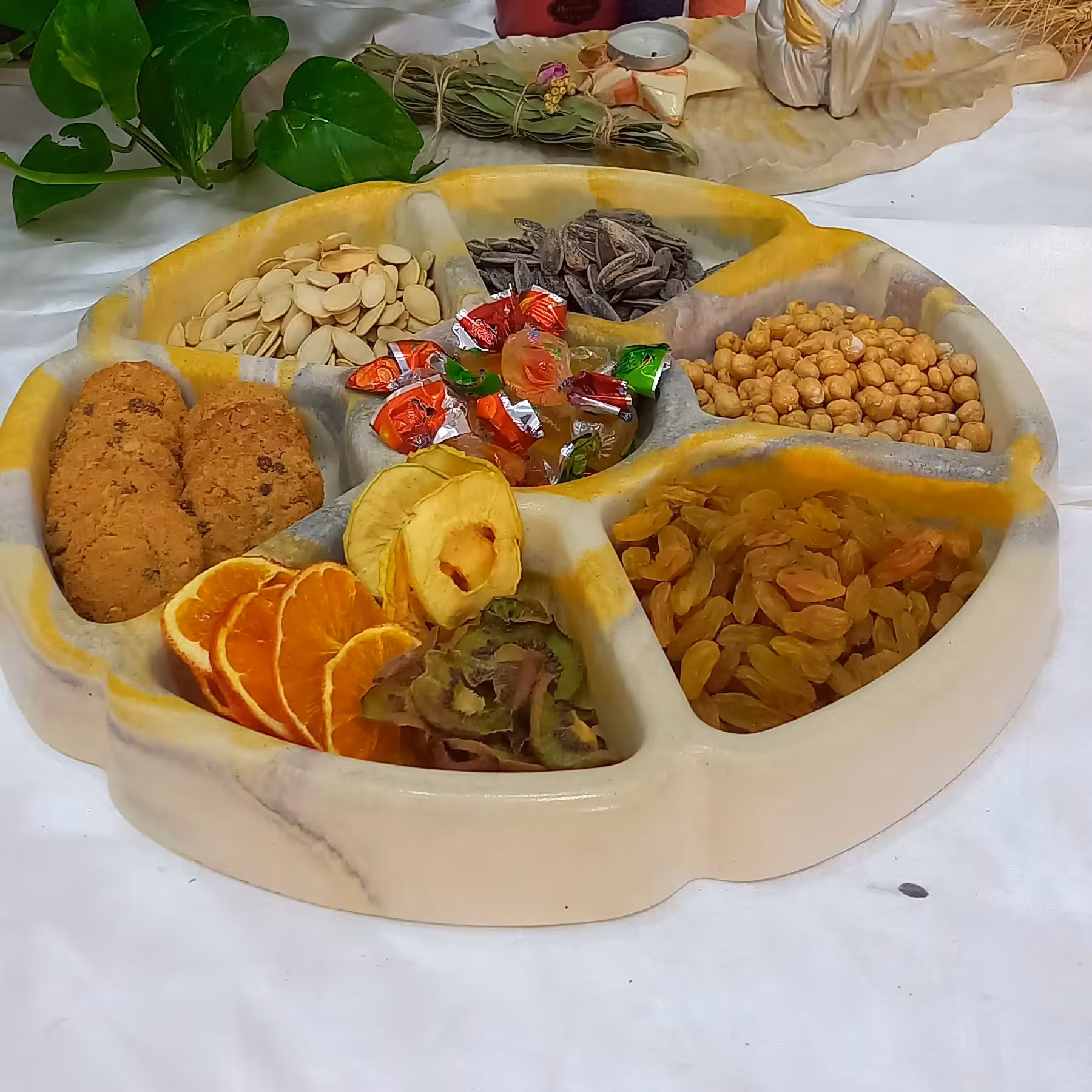 مزه خوری هفت خان طرح سنگ طبیعی جنس سنگ مصنوعی