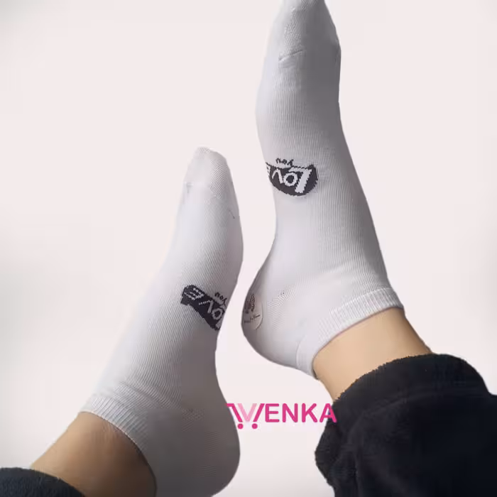 جوراب مچی طرح love 9463