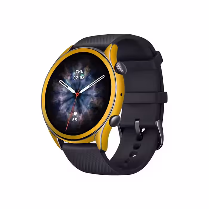 برچسب ماهوت طرح Matte-Deep-Mustard مناسب برای ساعت هوشمند شیائومی Amazfit GTR 3 Pro