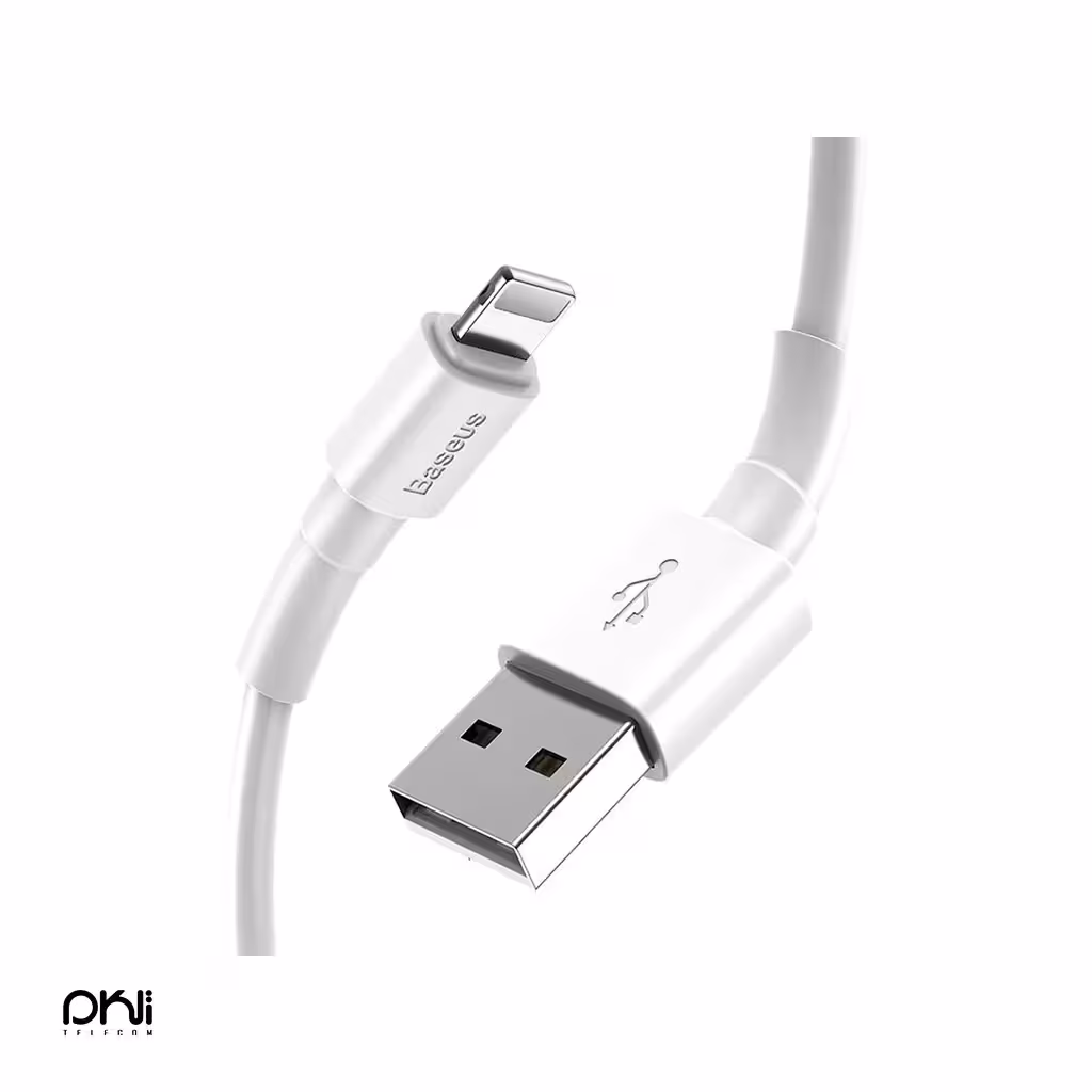 خرید پک دوتایی کابل لایتنینگ Baseus Simple Wisdom Data Cable - تلکام