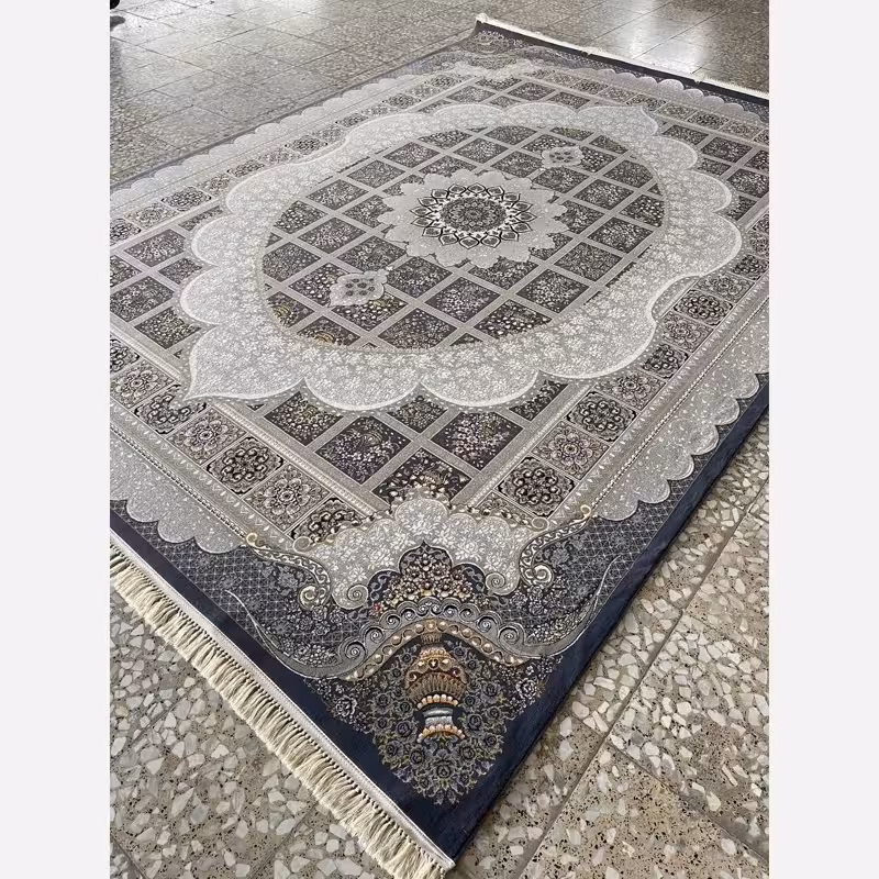 فرش ماشینی کاشان 700شانه 6متری طرح مانلی دلفینی(باارسال رایگان)