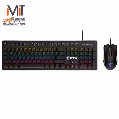 کیبورد و موس گیمینگ ام اس آی مدل FORGE GK300 COMBO