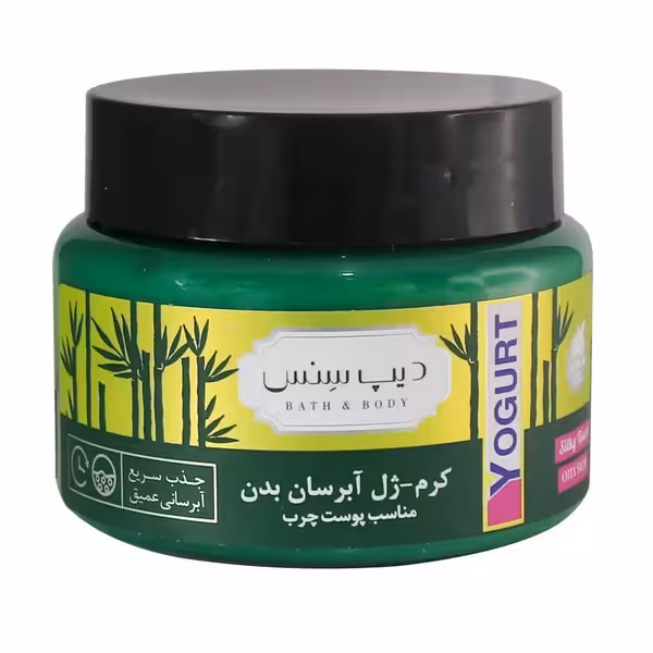 کرم ژل آبرسان بدن بامبو پوست چرب دیپ سنس 250 میلی‌لیتر Deep Sense