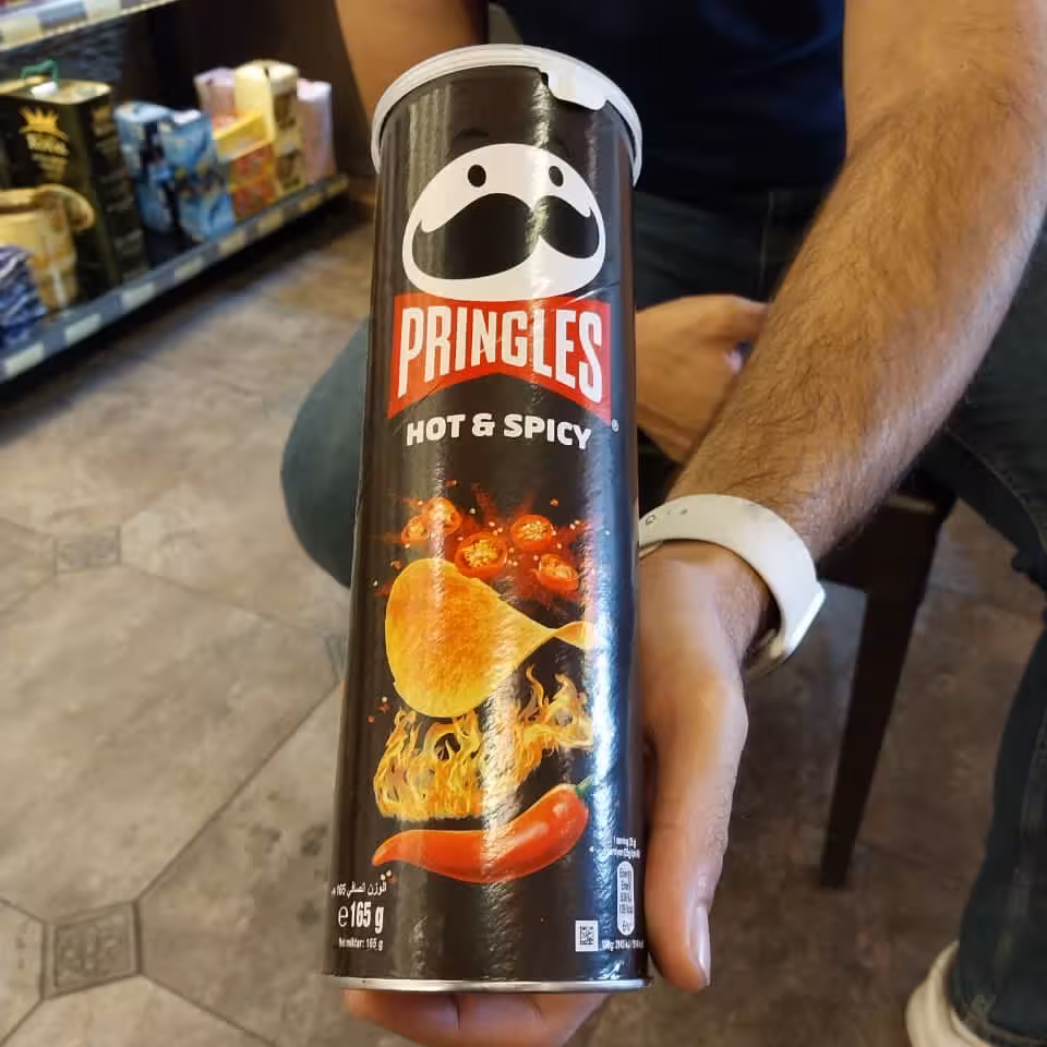 چیپس پرینگلز  هات اسپایسی