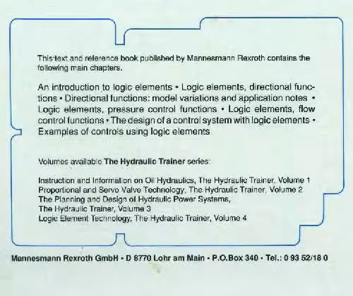 خرید و دانلود نسخه کامل کتاب THe hydrolic trainer - logic element technology