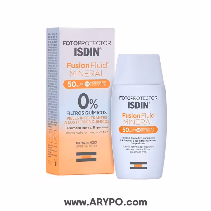 کرم ضد آفتاب ایزدین مدل FUSION FLUID MINERAL
