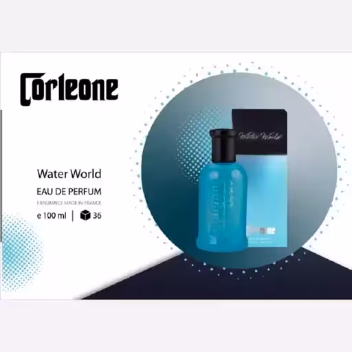ادکلن کورلئونه واتر ورد مدل Water World حجم 100 میل رایحه کول واتر