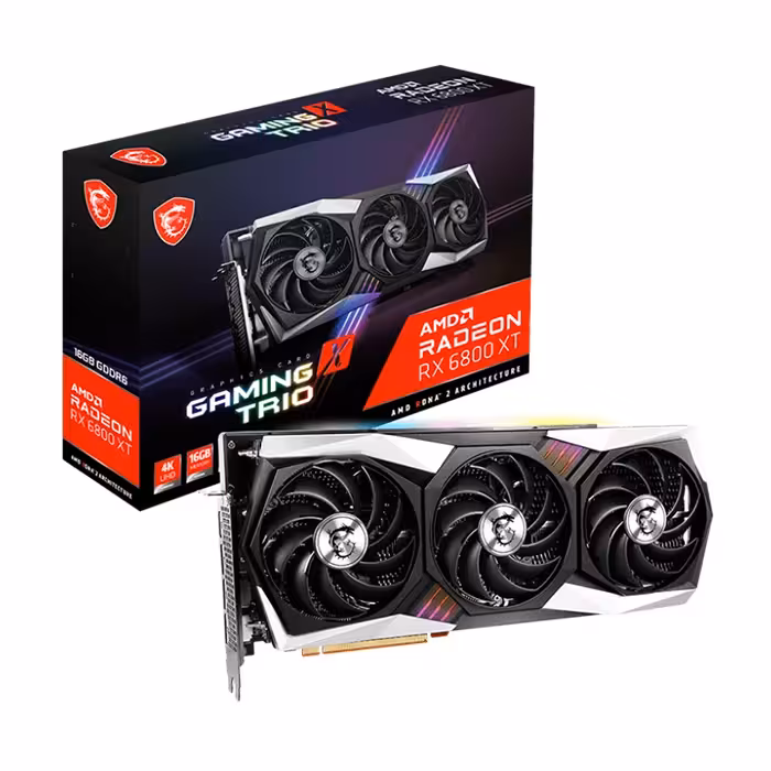 کارت گرافیک ام اس ای AMD Radeon RX 6800 XT GAMING X TRIO 16GB