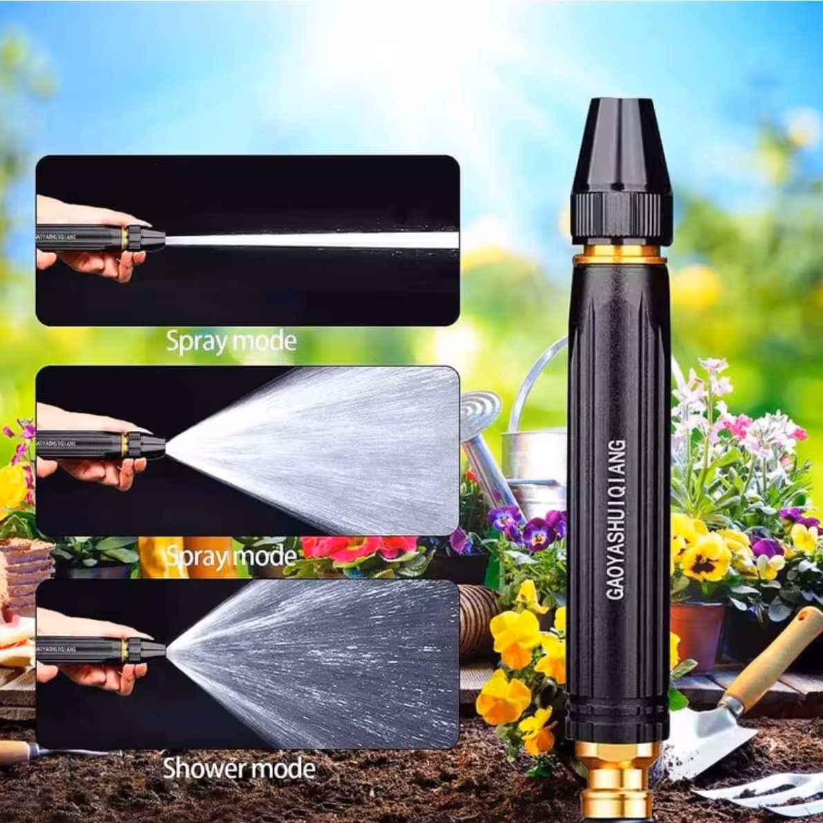 نازل کارواش خانگی سرشلنگی فشار قوی قابلیت تغییر پاشش کیفیت بالا