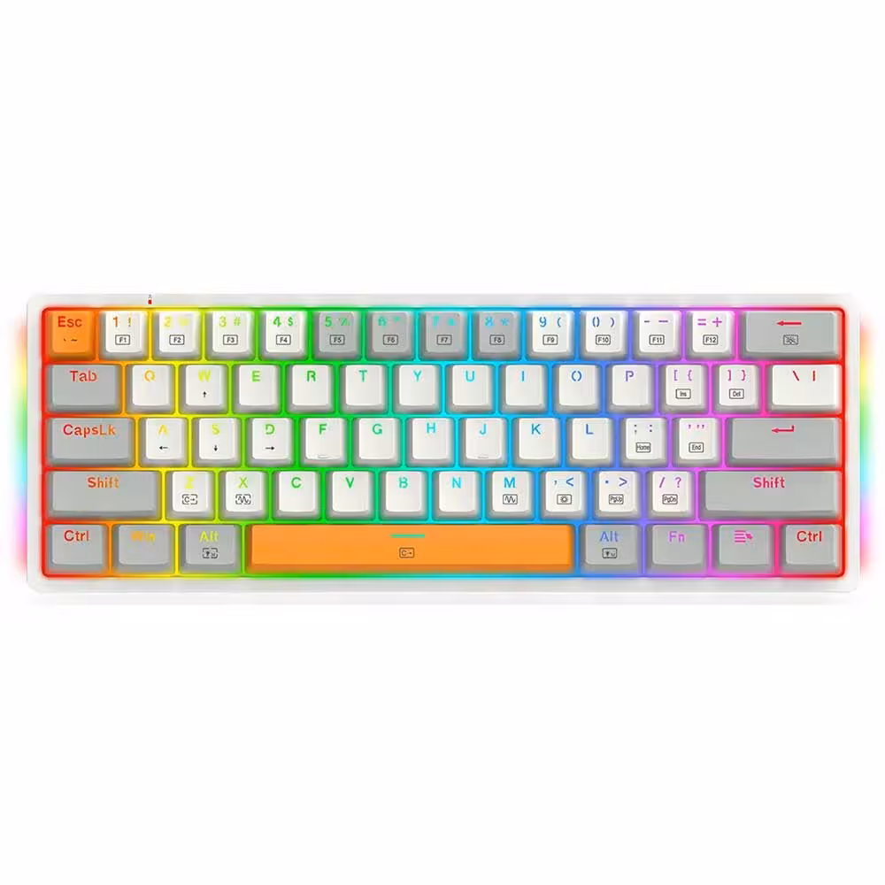 کیبورد گیمینگ ردراگون Redragon K642 Akali 60% RGB WGO