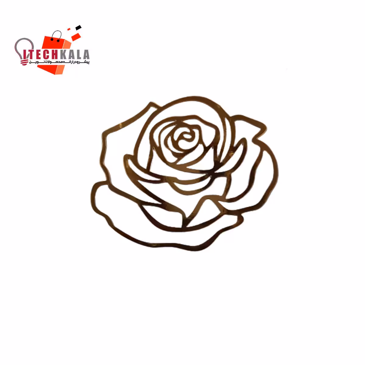 ورق مقوایی طلایی گل رز