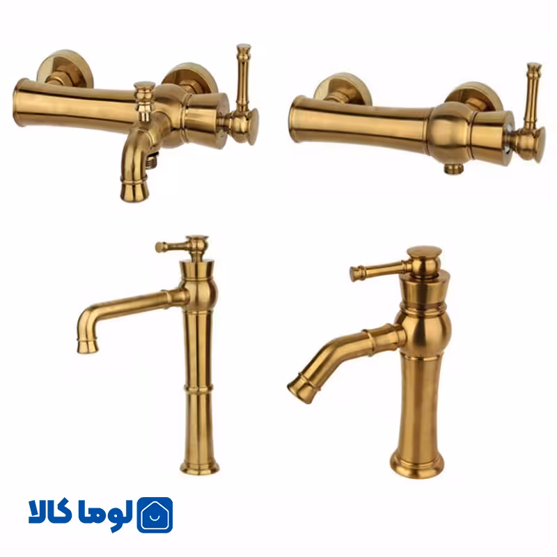 ست شیرآلات راسان مدل الیزه طلایی