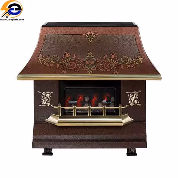 شومینه گازسوز ایران شرق مدل 150-آذران