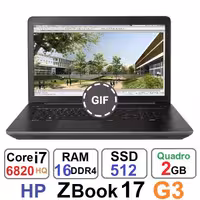 لپ تاپ اچ پی HP ZBook 17 G3 core i7 6820HQ رم16گیگ