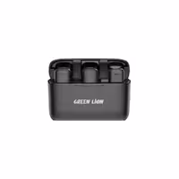 میکروفون بی سیم با کانکتور لایتنینگ گرین لاین مدل Green Lion 2 in 1 Wireless Microphone GN2WMICLG