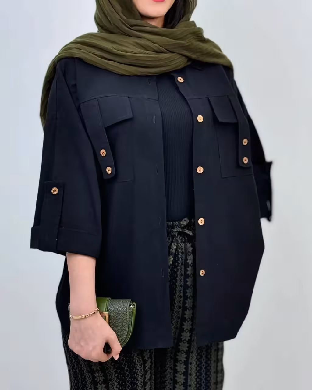 شومیز بهاره و تابستانه جنس شانتون صوفیا خارجی