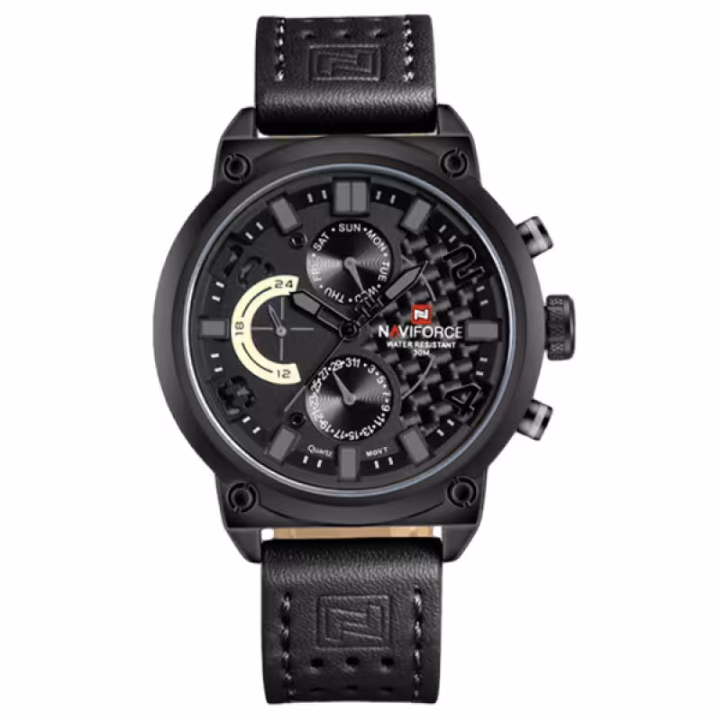 ساعت مچی عقربه‌ای مردانه نیوی فورس مدل NF9068 BGYB