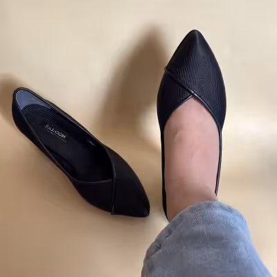 کفش مجلسی زنانه پاشنه دار 6 سانت ساتن مدل ناهید رنگ مشکی سایزبندی 37 تا 41