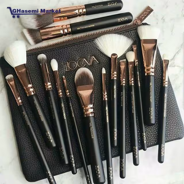 ست براش لاکچری 15 عددی مدل Zoeva(رنگ قهواه ای)